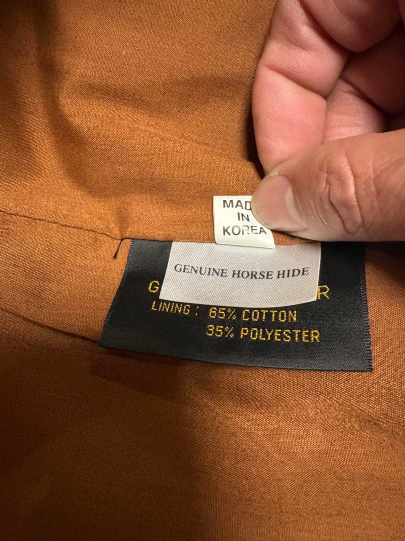 レザー TYPE A-2 ジャケット パッチ付き