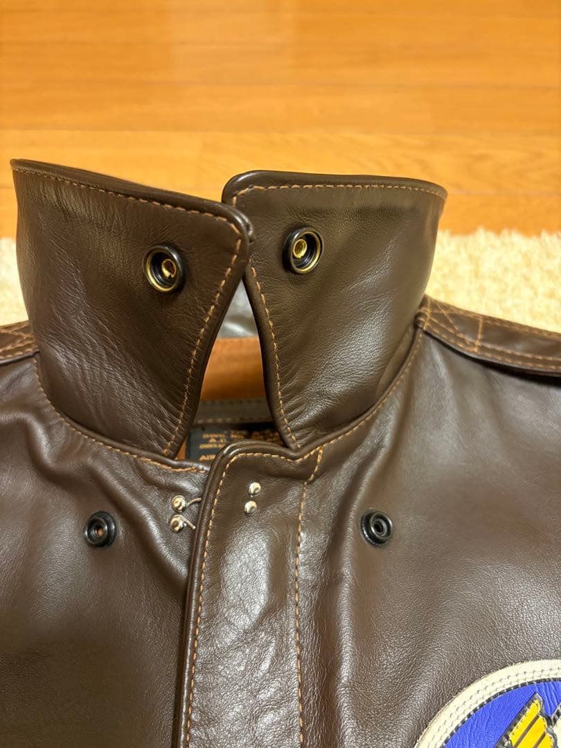 レザー TYPE A-2 ジャケット パッチ付き