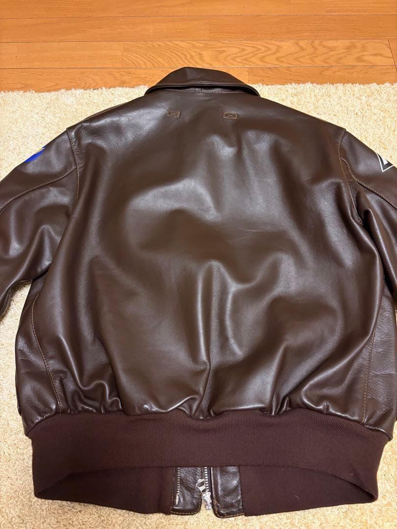 レザー TYPE A-2 ジャケット パッチ付き