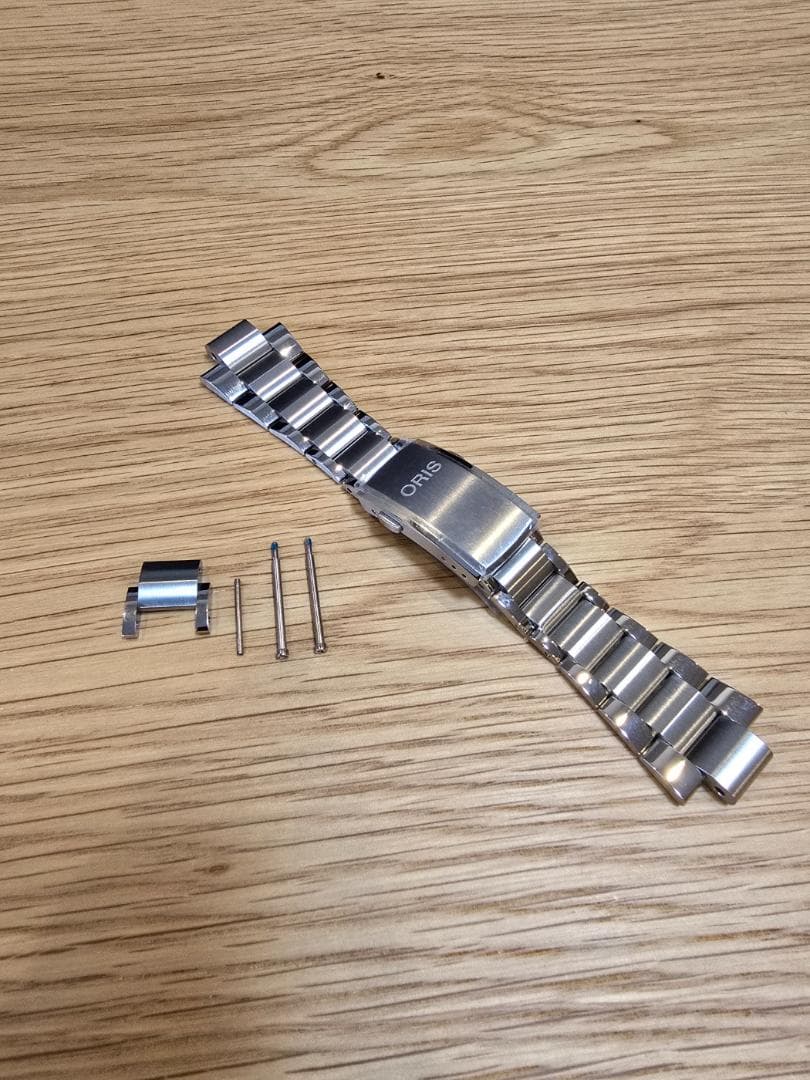 Oris Aquis 01 733 7789用シルバーベルト 23mm