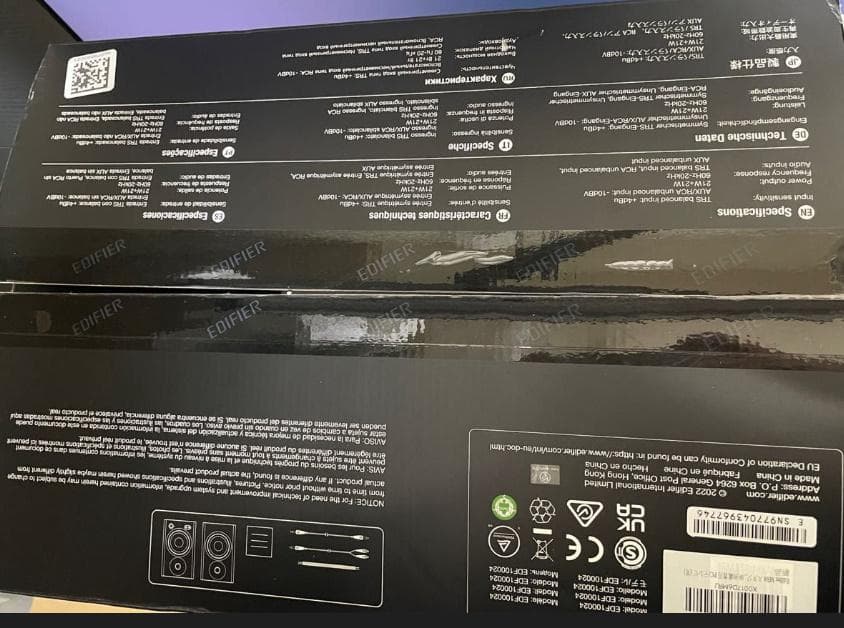 美品Edifier MR4 ペア ブラック