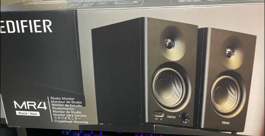 美品Edifier MR4 ペア ブラック