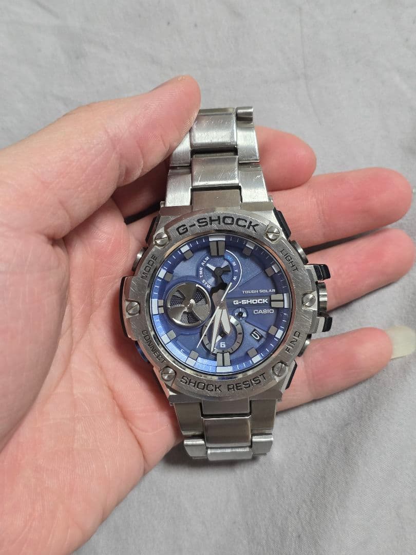 G-SHOCK G-STEEL GST-B100 ブルー 腕時計　稼働品