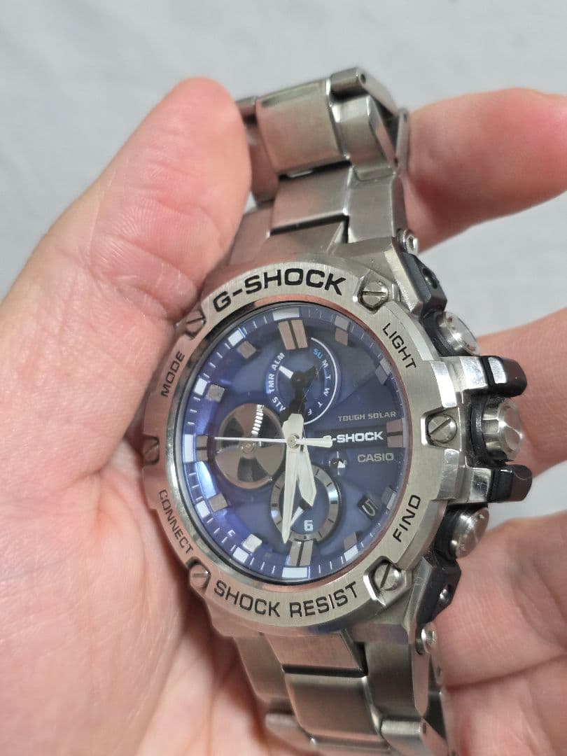 G-SHOCK G-STEEL GST-B100 ブルー 腕時計　稼働品