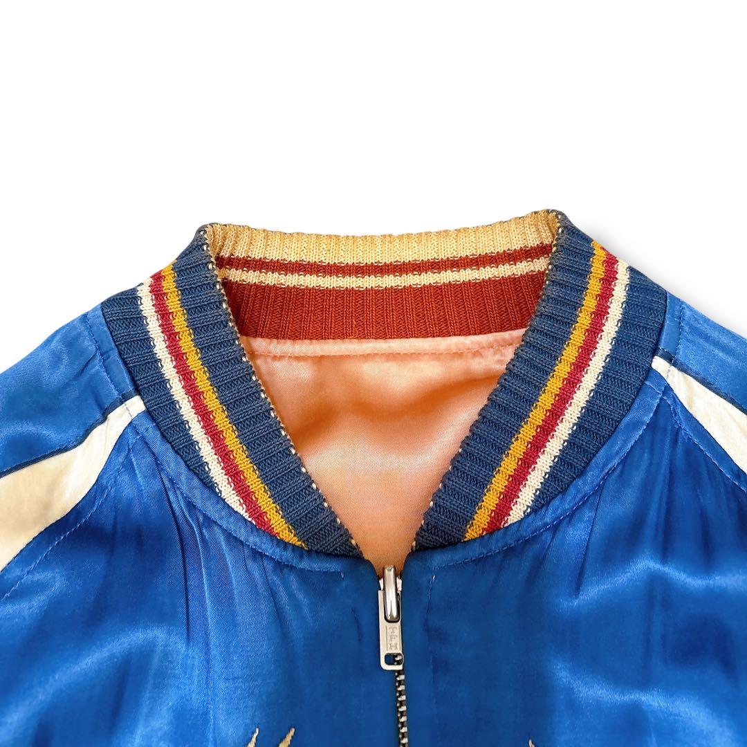 THEFLATHEAD フラットヘッド 和柄 刺繍 スカジャン 顔虎 Lサイズ