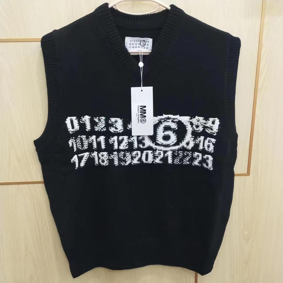 MM6 Maison Margiela ナンバーロゴ ニットベスト M サイズ