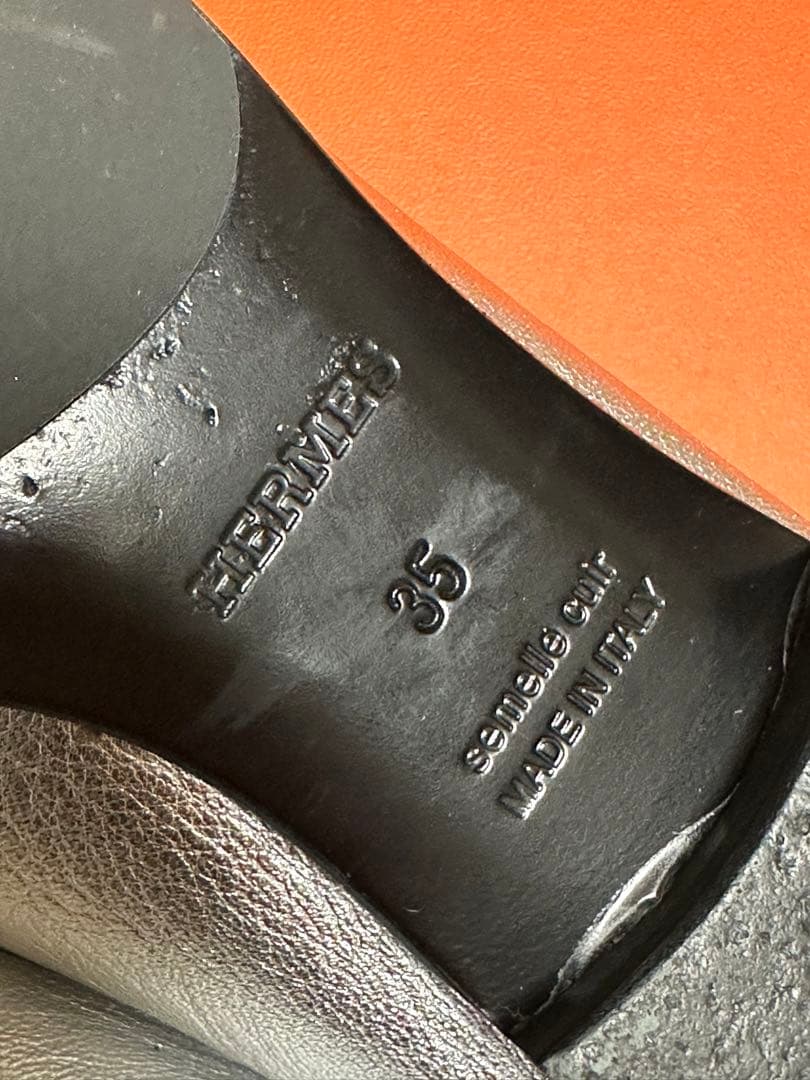 HERMES モカシンパリ　ローファー