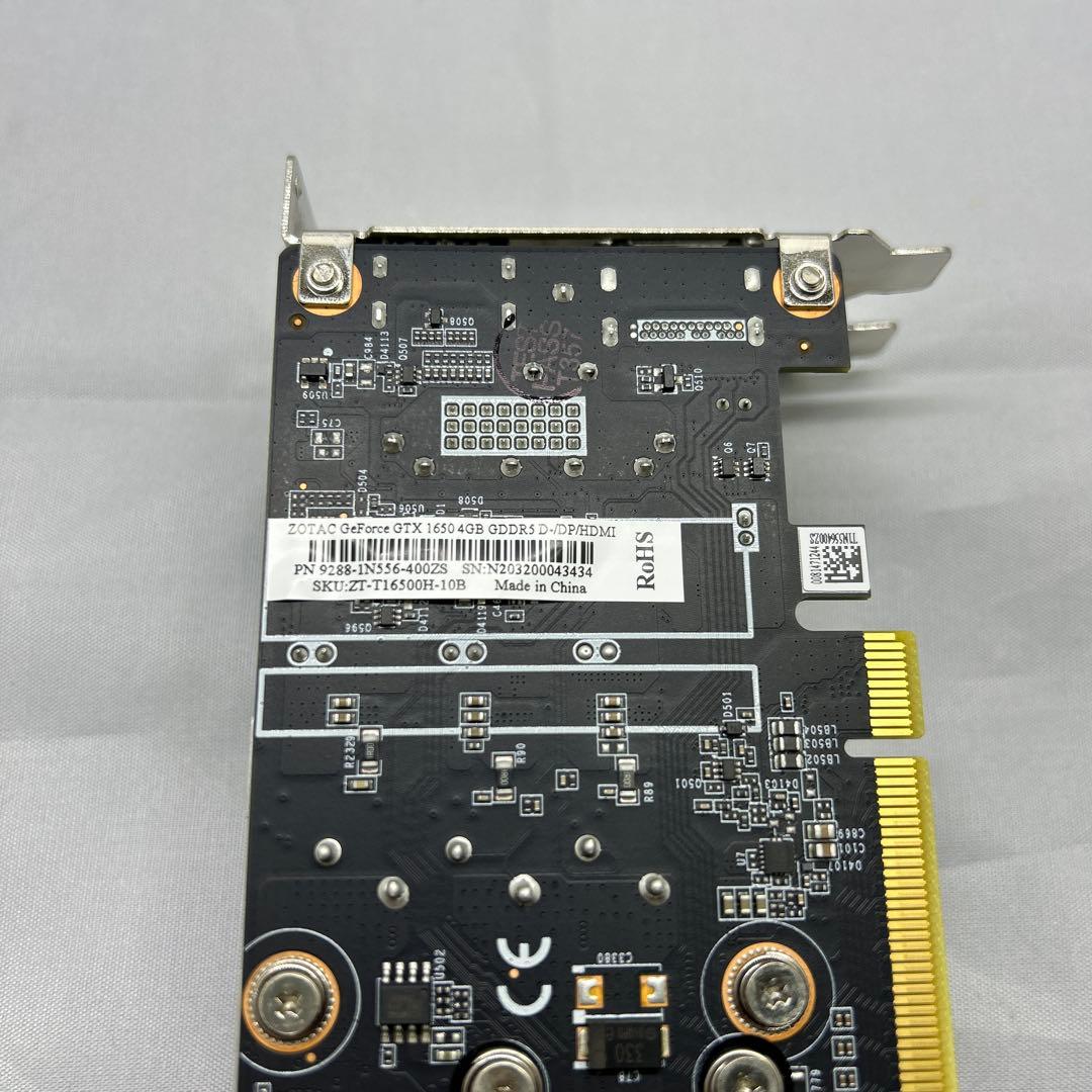 ZOTAC GTX1650 4GB ロープロファイル