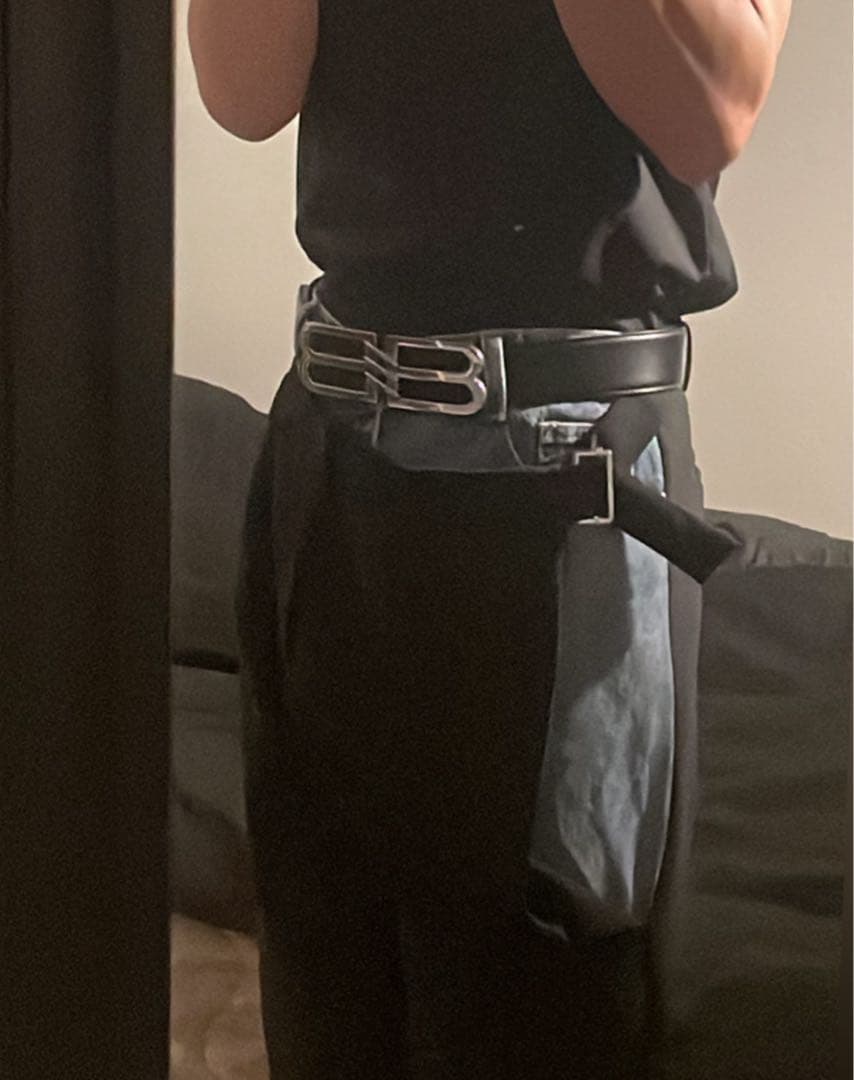 BALENCIAGA ベルト BB ロゴ　SIGNATURE 85 バックル