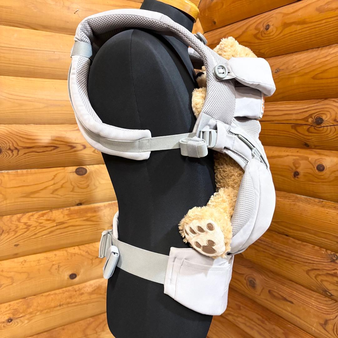 【美品】ergobaby オムニ360 クールエアー メッシュ パールグレー