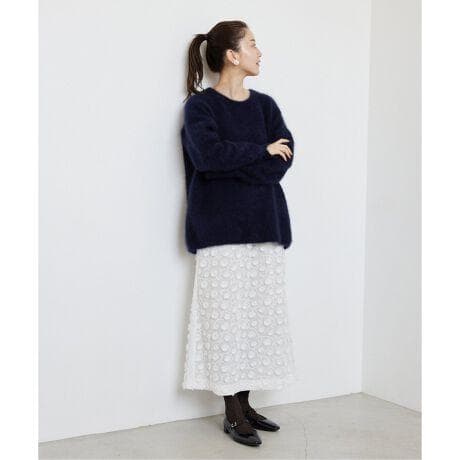 良品 IENA fluffyファープルオーバー ニット シャギー ラクーン