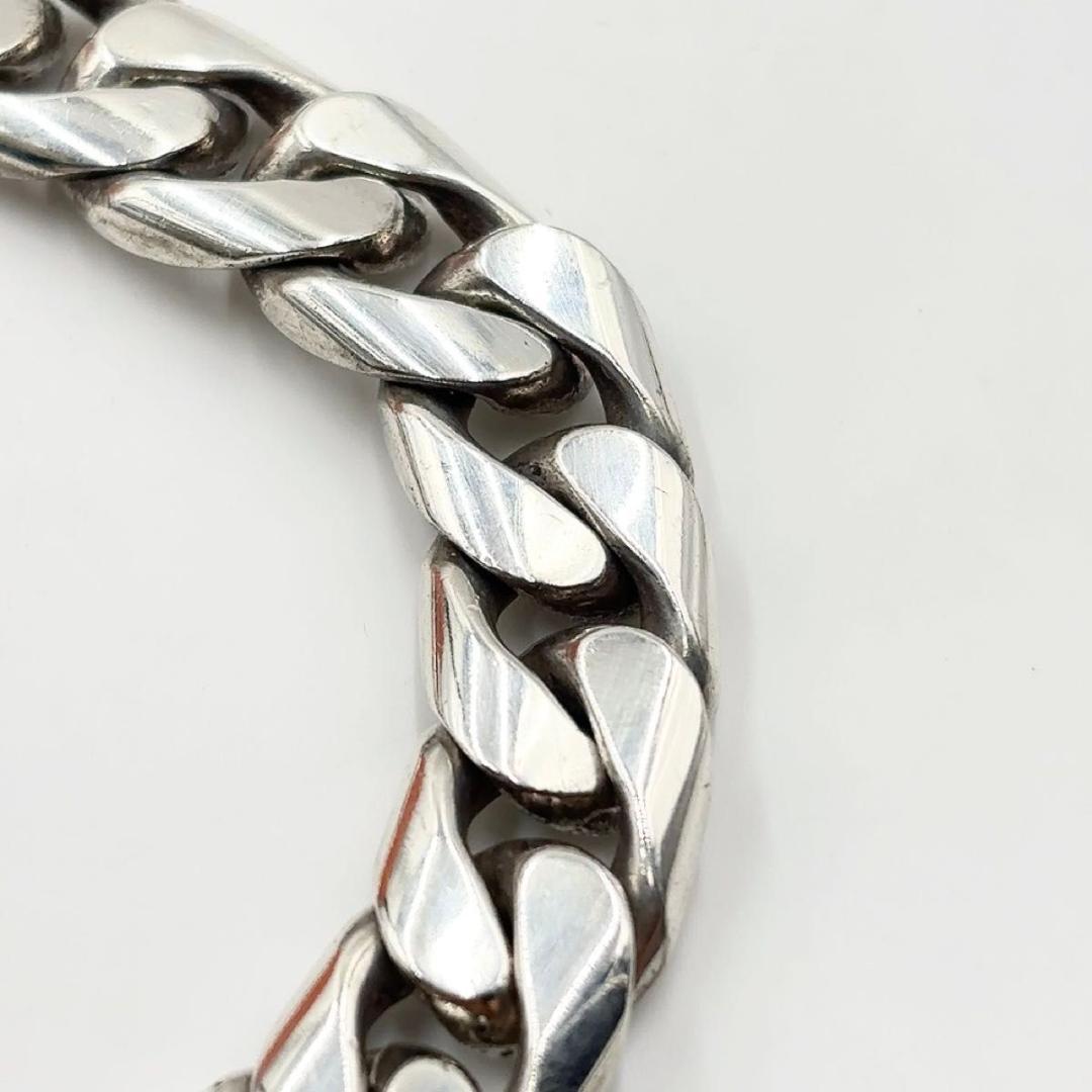 LAVER ラバー カーブチェーン ブレスレット 13mm シルバー