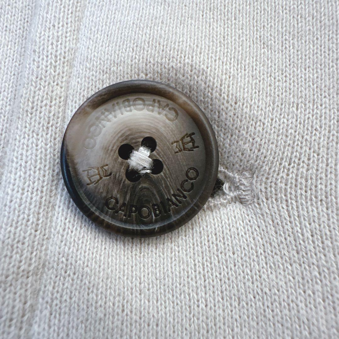 CAPOBIANCO イタリア製 カシミヤ混 ジャケット ブルゾン アイボリー