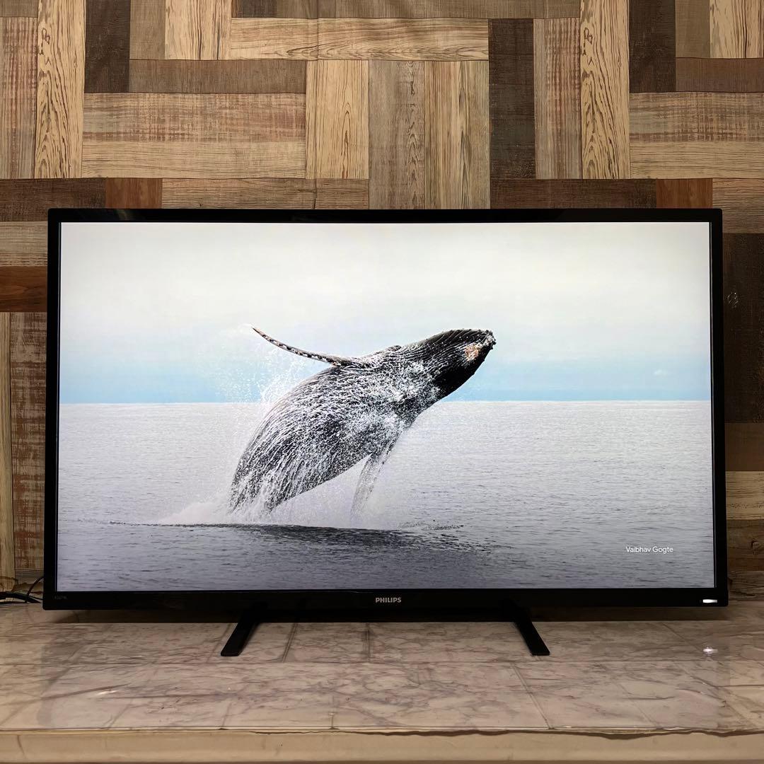 即日受渡❣️全国送料込フィリップス4K 4画面出力43型モニター 臨場サラウンド