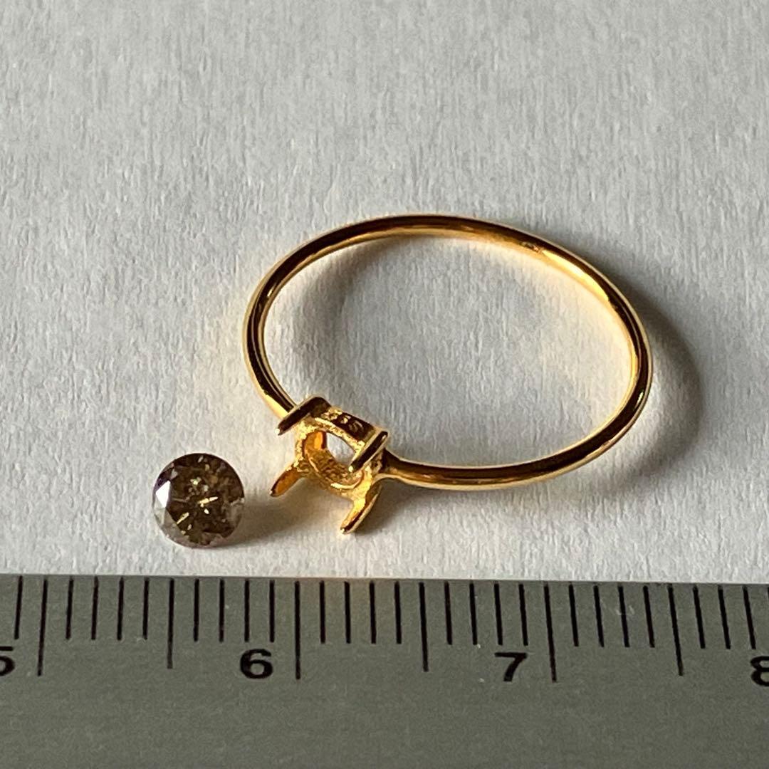 【むむさまご確認用】ブラウンダイヤモンドのファセットリング260110