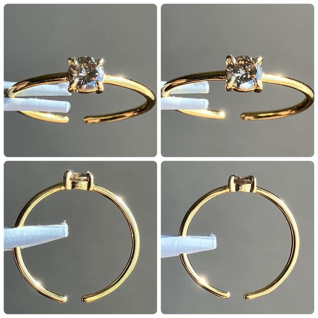 【むむさまご確認用】ブラウンダイヤモンドのファセットリング260110