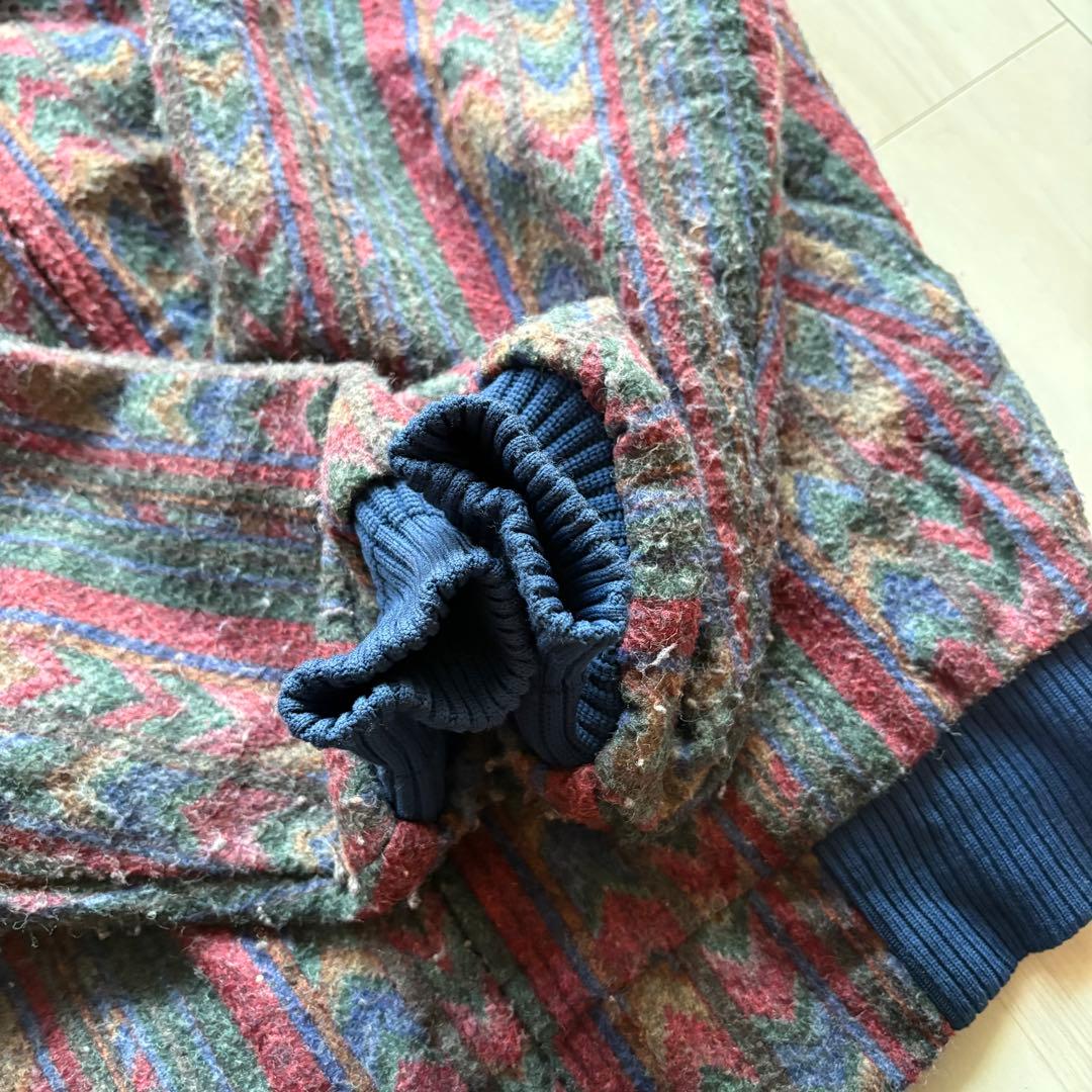 -80s サドルキングウエスタン ネイティブブルゾン USA製 M タロンジップ