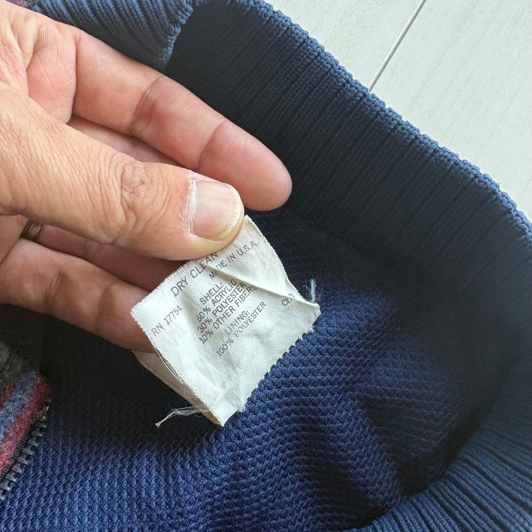 -80s サドルキングウエスタン ネイティブブルゾン USA製 M タロンジップ