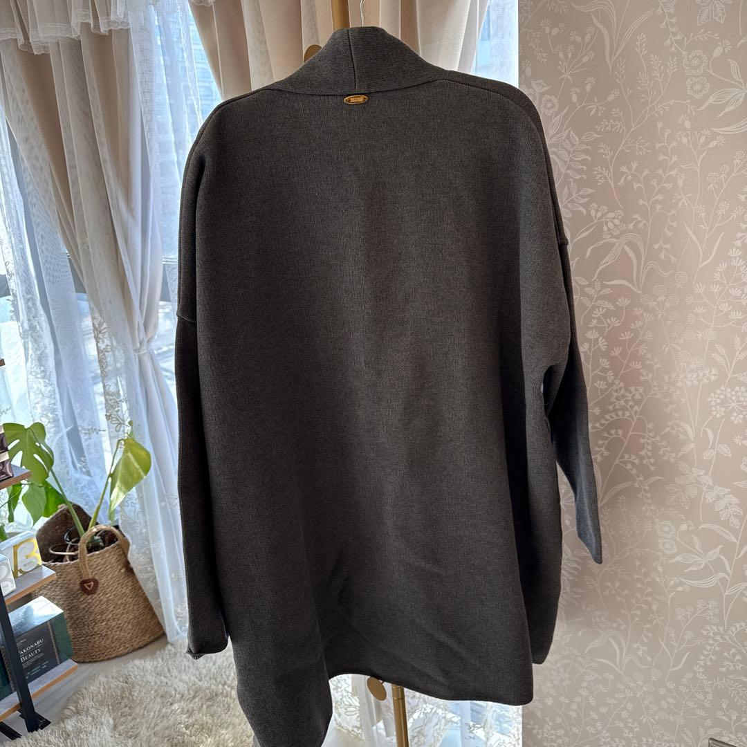 ドゥーズィエムクラス Twins cottonショートガウン コットン グレー