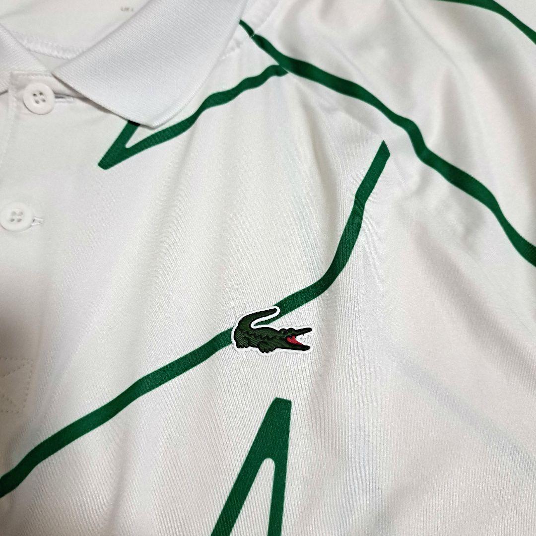 【美品】LACOSTE ジョコビッチモデル ポロシャツ US/Lサイズ ホワイト