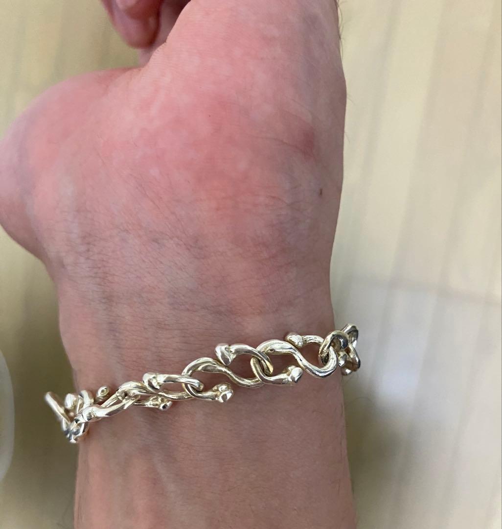 Simuero 925スターリングシルバーブレスレット　ours モーガン蔵人