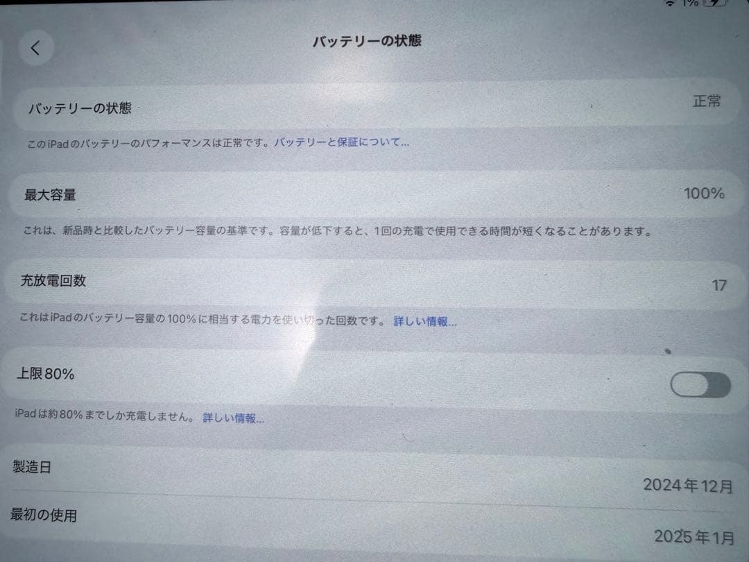 M4 iPad Pro 13インチ 1T 2024モデル Wifi