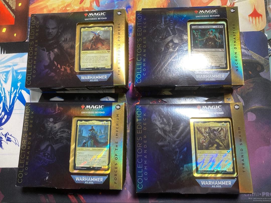 MTG コレクターズエディション 統率者デッキ ウォーハンマー 英語版 4種