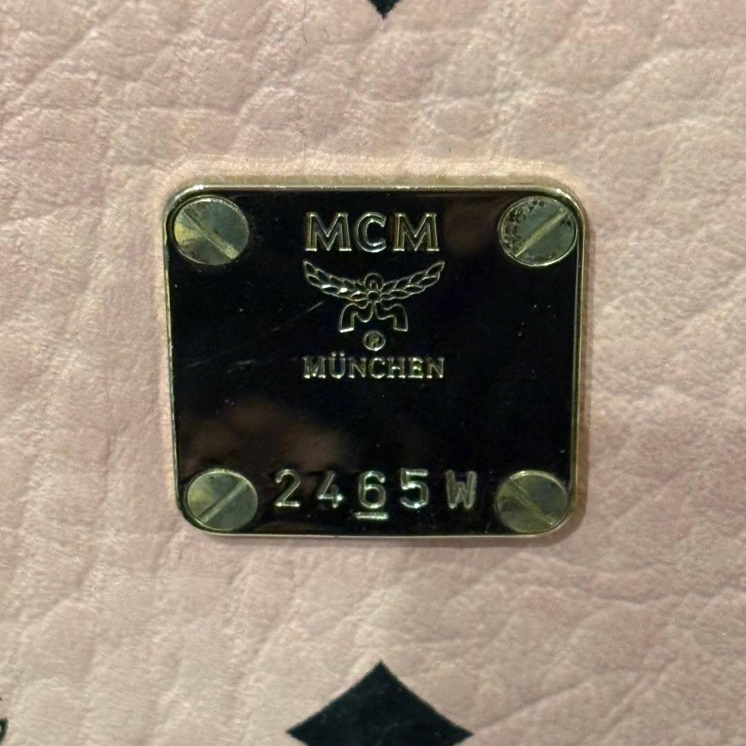 MCM ピンク リュック バッグ スタッズ付き 正規品