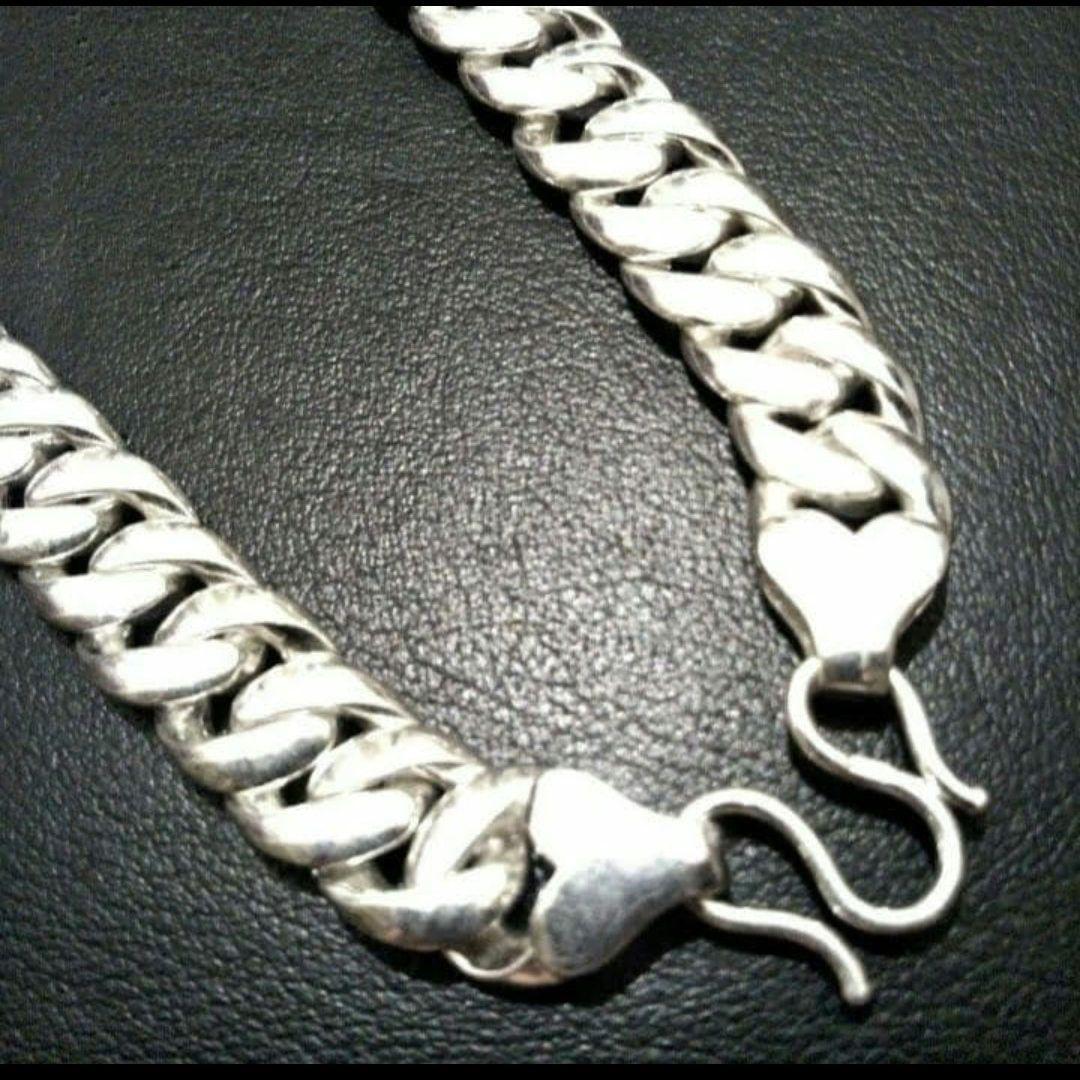 S925刻印喜平マイアミキューバンネックレス