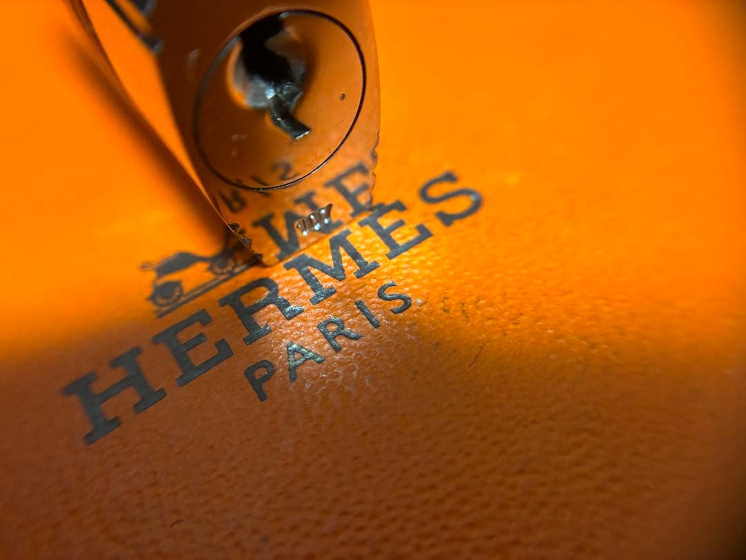 エルメス シルバー　カデナ　南京錠　パドロック　鍵　キー　NO107