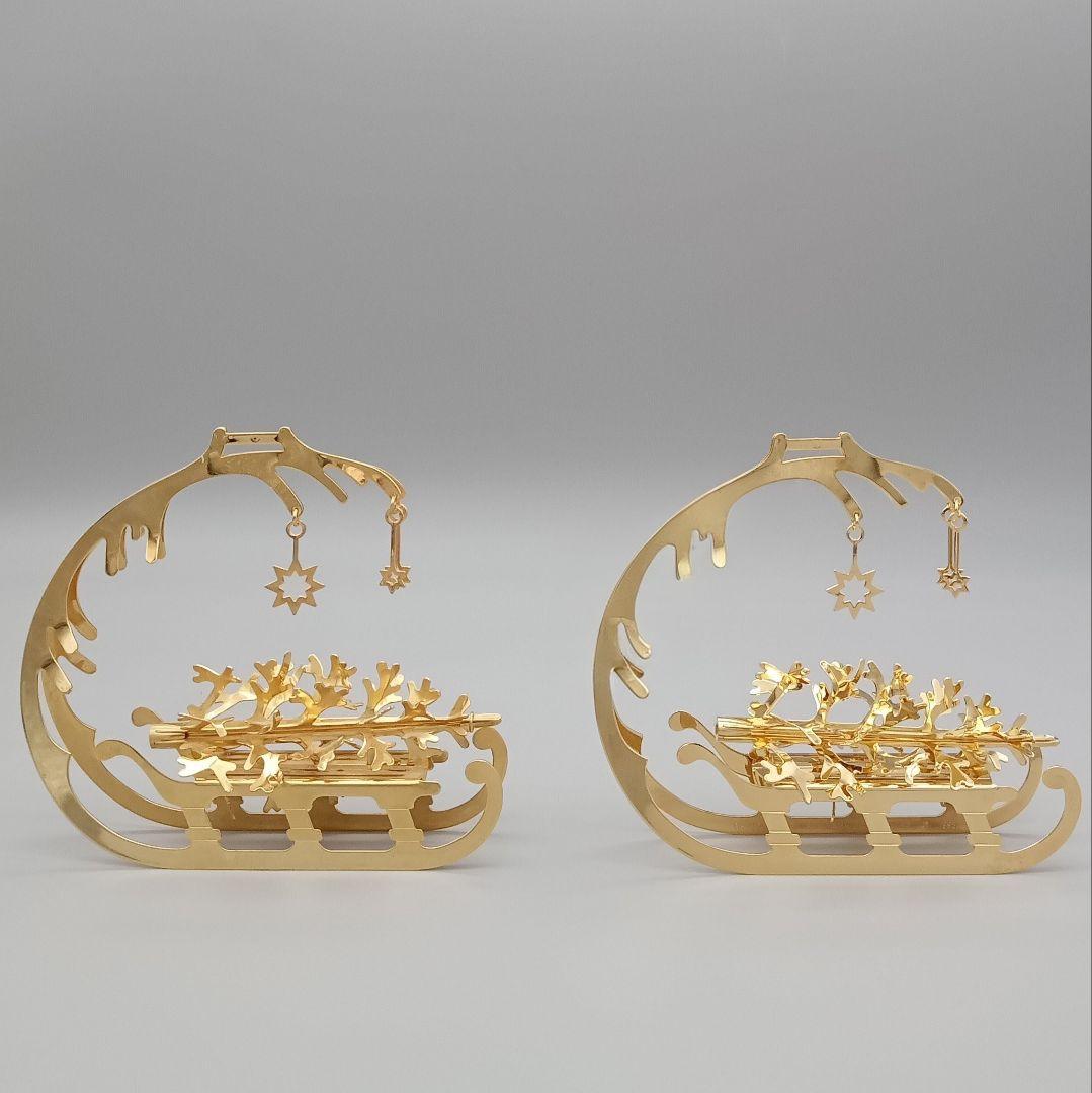 ジョージ ジェンセン イヤーオーナメント ５点 セット クリスマス 共箱