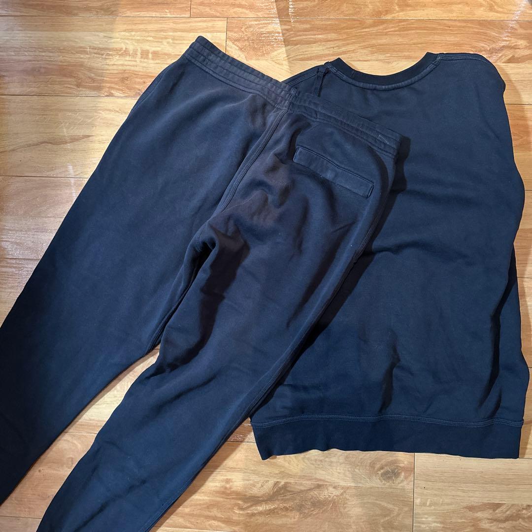 ナイキ 黒 スウェット セットアップ 裏起毛 XLサイズ