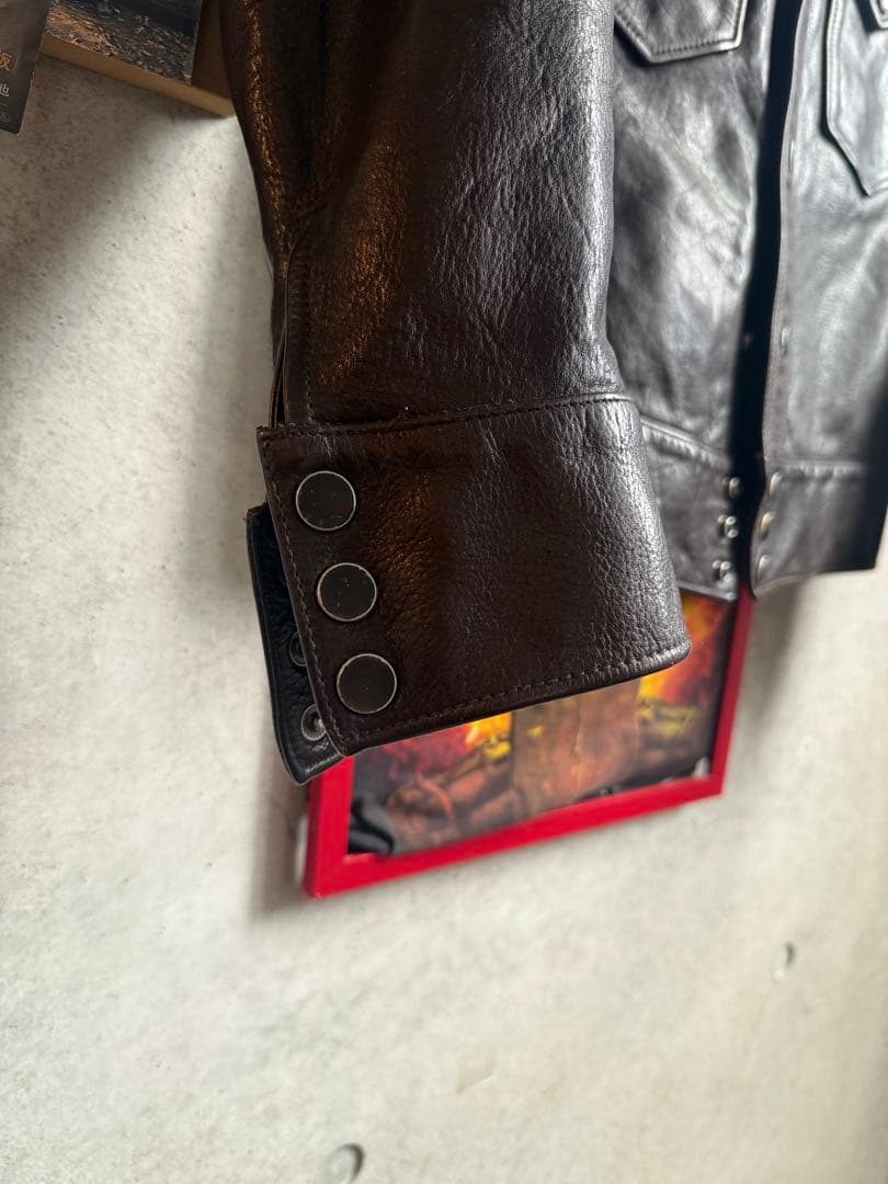 RRL 世界限定50着 ウエスタンレザージャケット シリアルNo.12