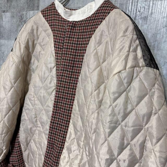 【11.5万円】mister it. リバーシブル2WAY中綿キルティングコート