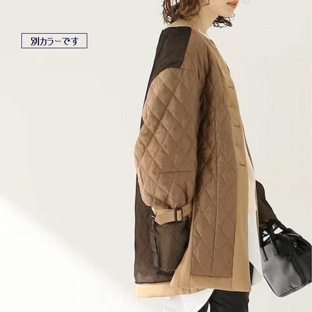 【11.5万円】mister it. リバーシブル2WAY中綿キルティングコート