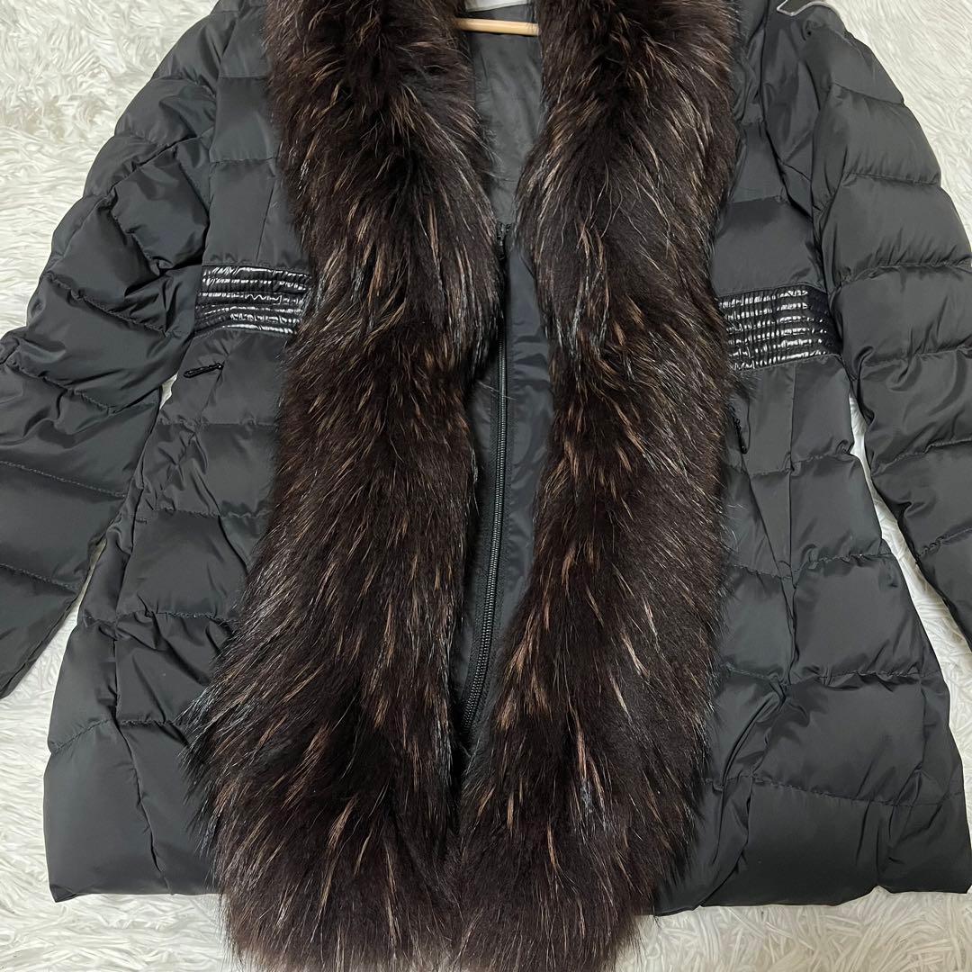 美品　タトラス　ダウンコート　ポモナ　最高級ライン　2way　ファー　黒　M