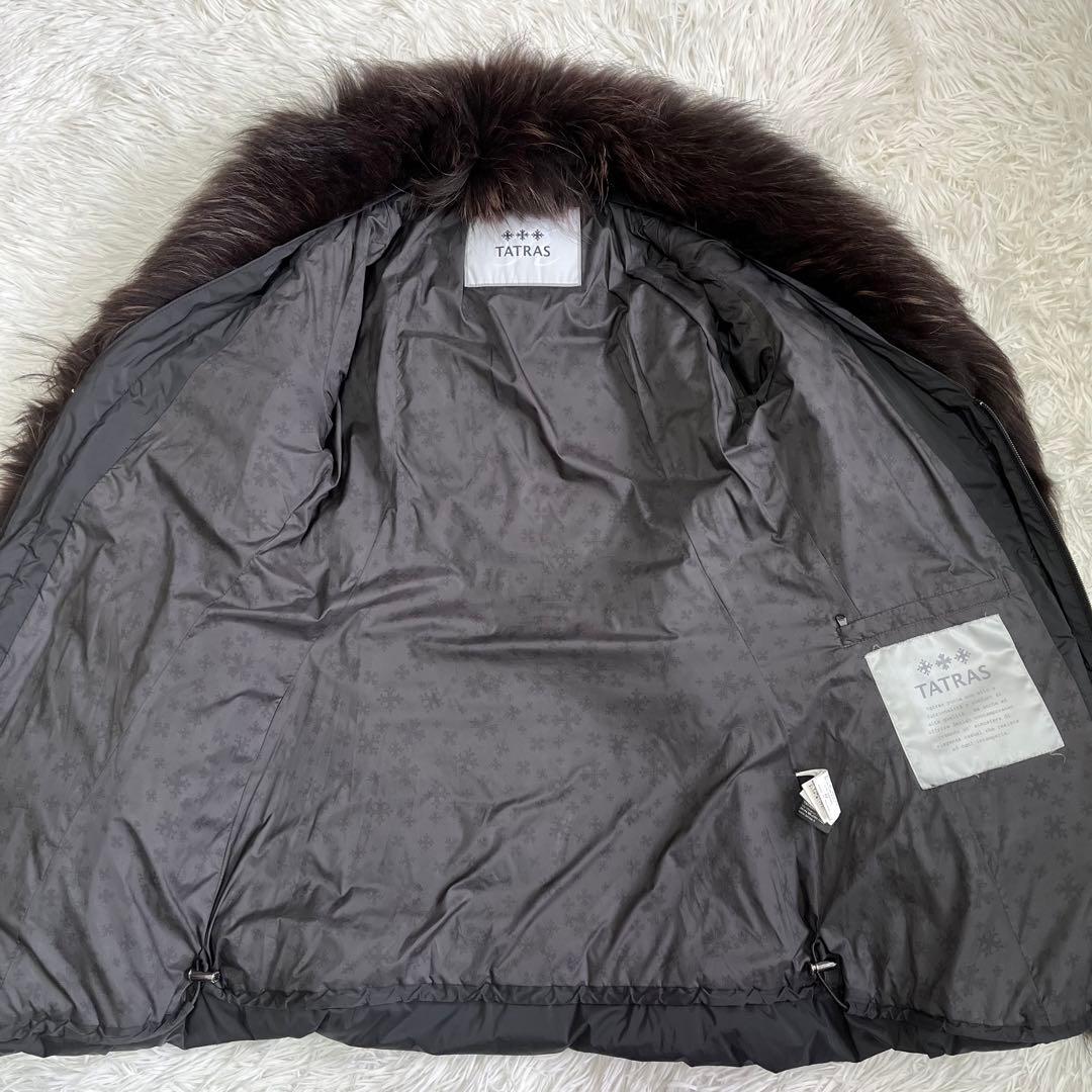 美品　タトラス　ダウンコート　ポモナ　最高級ライン　2way　ファー　黒　M