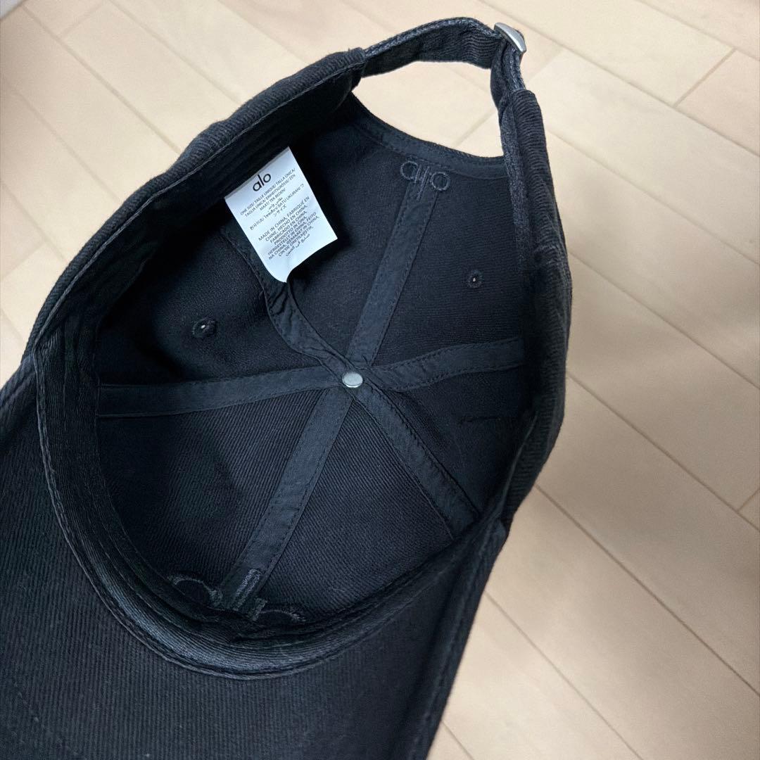 帽子 alo Washed Off-Duty Cap - Vintage Black