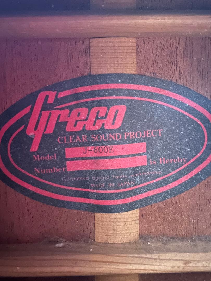 【Greco J-600E 1989年ビンテージ160E 】エレアコ&新品ケース