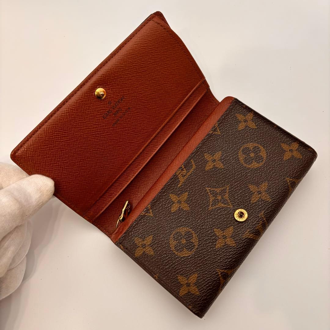 ✨鑑定済み✨ルイヴィトン✨モノグラム✨ポルトモネビエ トレゾール 二つ折り財布