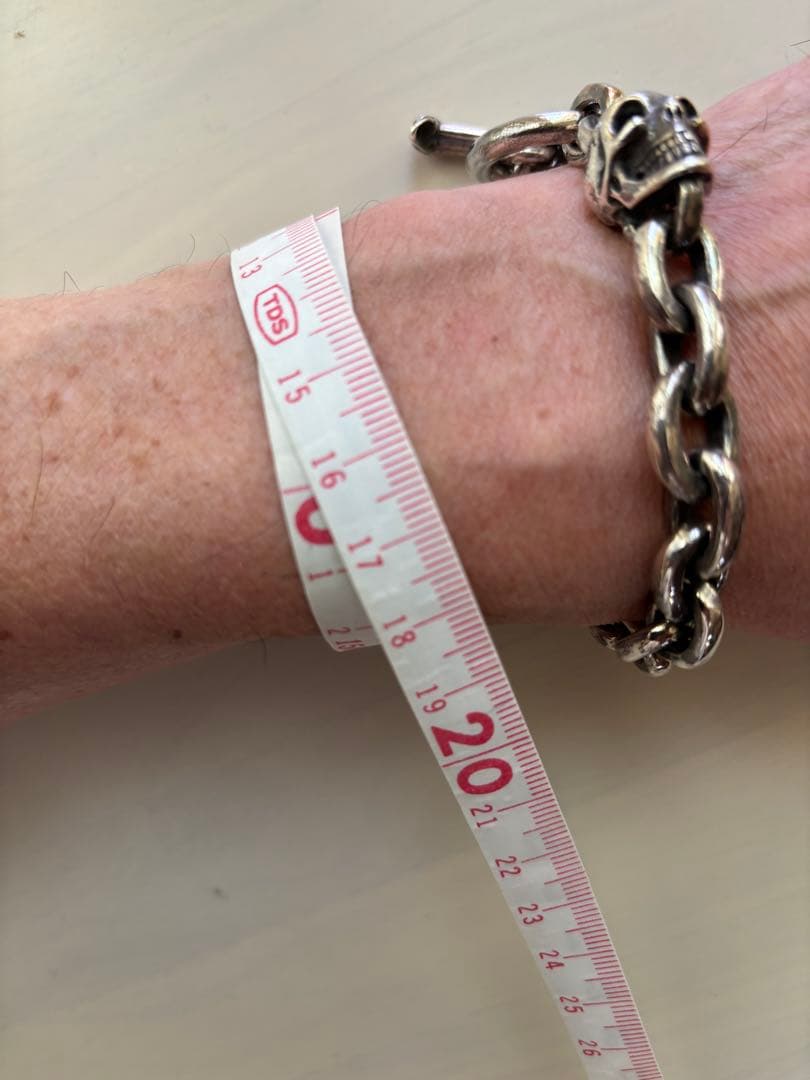 ガボール　ガボラトリー　生前2スカル　スモールオーバルリンクブレスレット