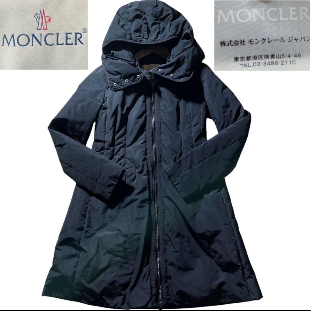 ①専用MONCLER モンクレール SAISSAC ロングダウンコート ブラック