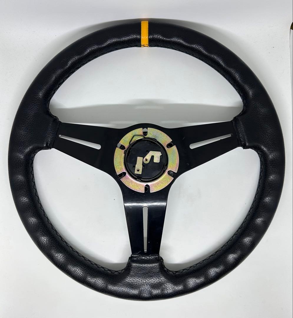 ア*ん様 小径ハンドル35φ 本革 momoタイプ　ステアリング