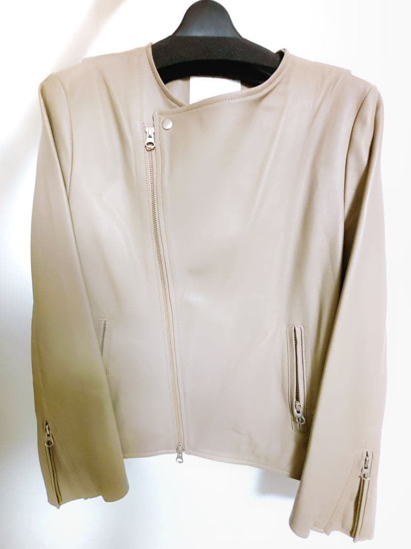 RIVE DROITE リヴドロワ レザージャケット ノーカラー ライダース