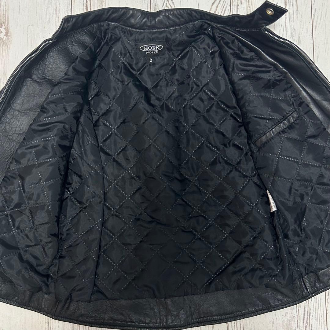 HORN WORKS シングルライダース バッファローレザー Mサイズ