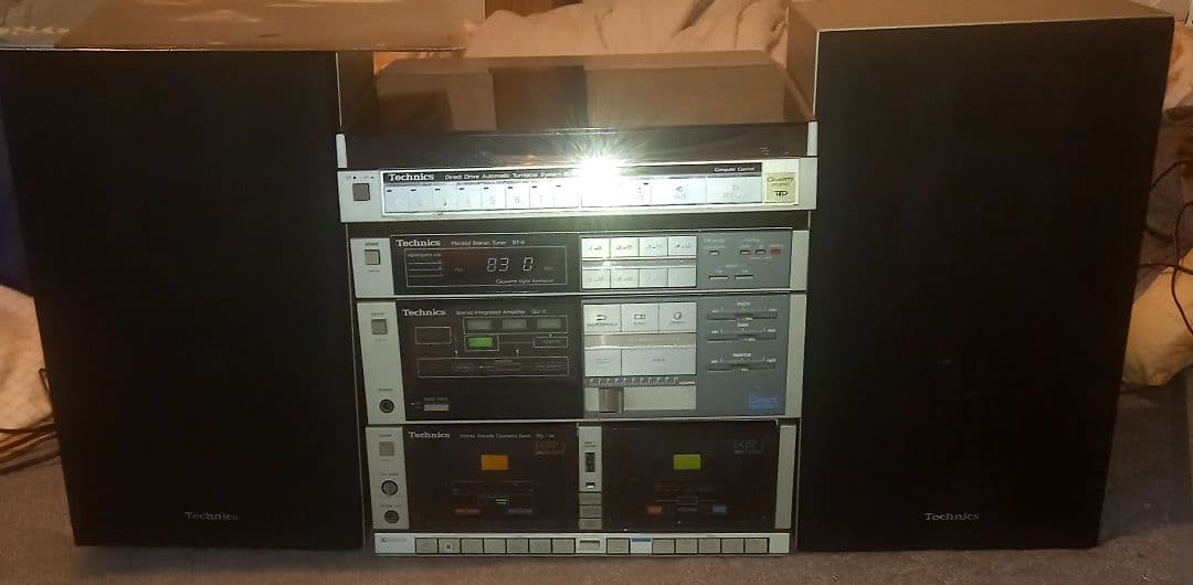 Technics　コンポ　レコードプレーヤー　カセットデッキ　アンプチューナー