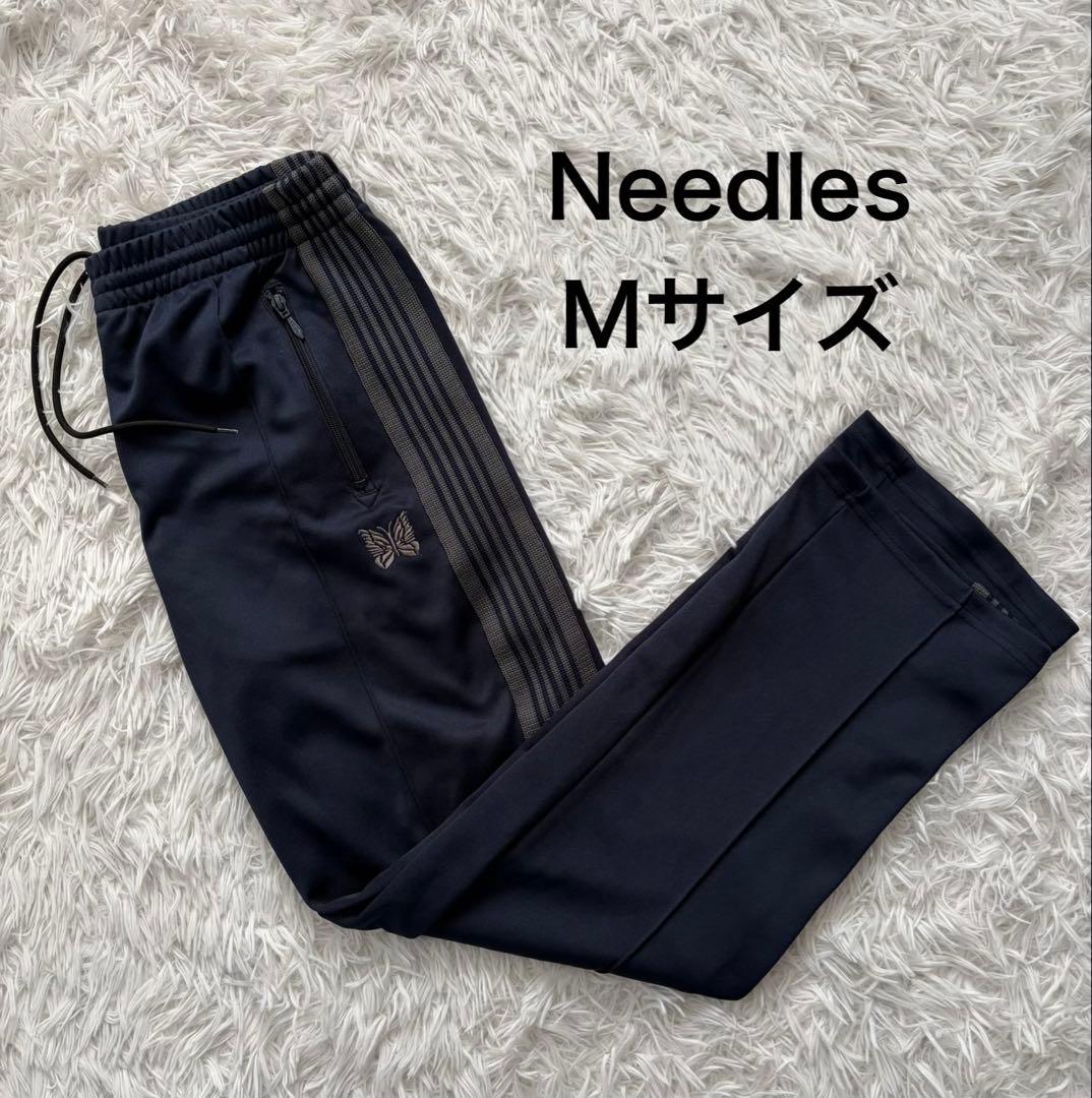 Needles トラックパンツ ネイビー Mサイズ 人気カラー ナロータイプ