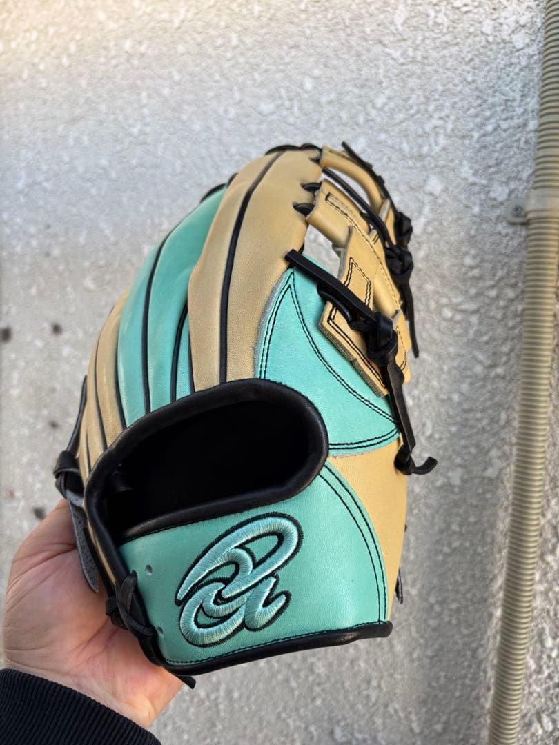 Donaiya 軟式グローブ ベージュ/ミント