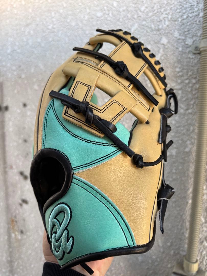 Donaiya 軟式グローブ ベージュ/ミント