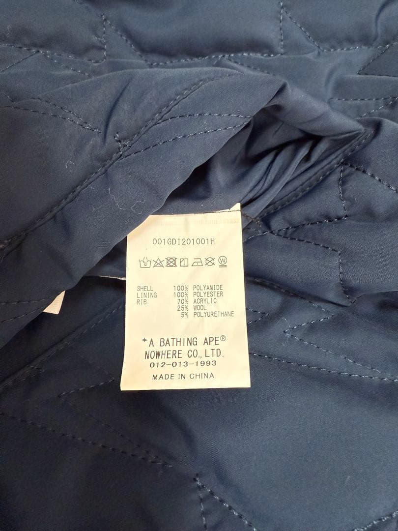 APE リバーシブル　スタジャン　ジャンパー　サイズXL エイプ　ベイプスタ